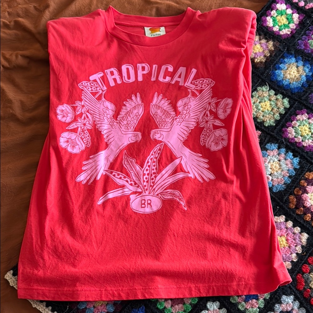 Farm Rio  Tropical Red T-Shirt